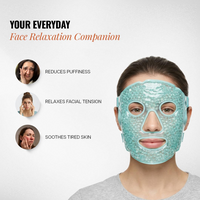 Reusable Gel Bead Face Mask – Hot & Cold Compress for Migraine & Sinus Relief