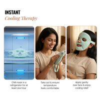 Reusable Gel Bead Face Mask – Hot & Cold Compress for Migraine & Sinus Relief