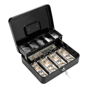 Large Metal Cash Safe Box