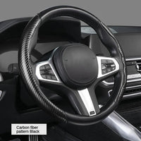 Car carbon fiber steering wheel cover non slip