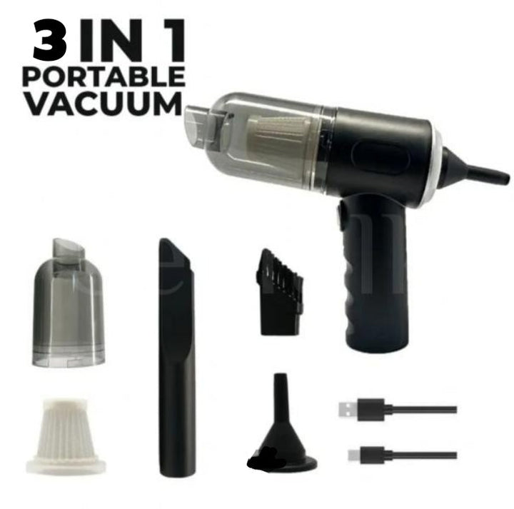 3-in-1 Rechargeable Car Interior Vacuum