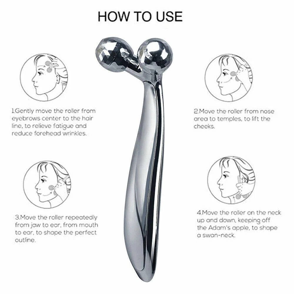 3D Y-Shaped Facial Massage Roller