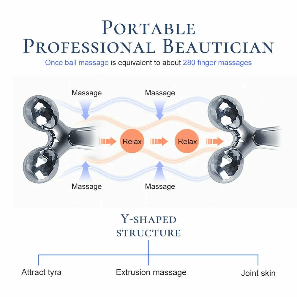 3D Y-Shaped Facial Massage Roller