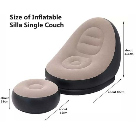 Inflatable Bed Sofa Flocking Couch Set