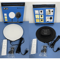 LED Lamp  Round Panel Lights for Photography, Home, and Office Lighting with Remote Control Ring Light