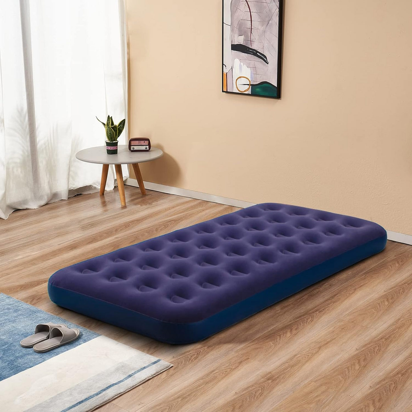 Single Camping Air Mattress PVC Inflatable Bed