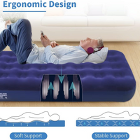 Single Camping Air Mattress PVC Inflatable Bed
