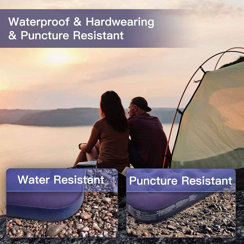Single Camping Air Mattress PVC Inflatable Bed