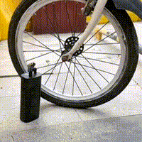 Portable tire inflator bicycle demo
