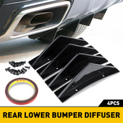 4-Piece Bumper Diffuser Fins