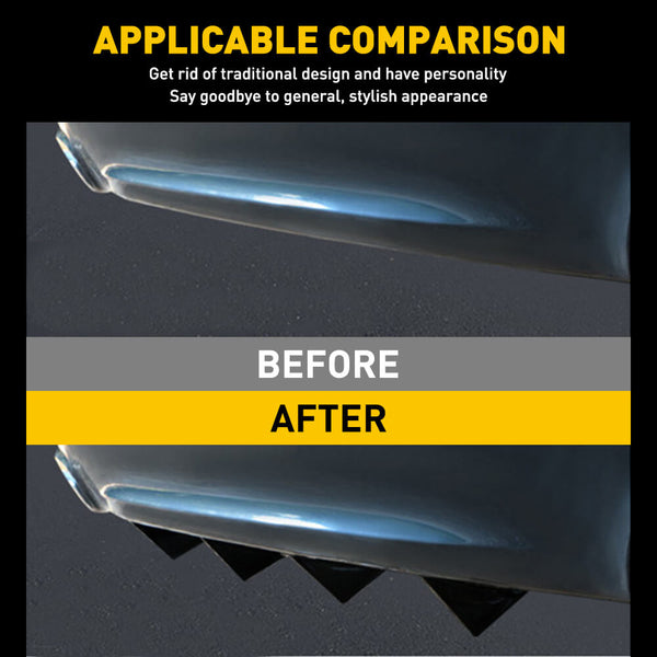 4-Piece Bumper Diffuser Fins