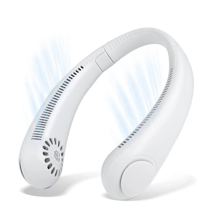 Portable Neck Fan – Hands-Free Bladeless Wearable Fan with Rechargeable Battery